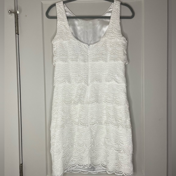 White House Black Market White Lace Sleeveless Dress - Picture 3 of 4